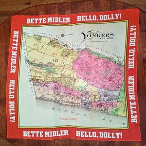 Hello Dolly BetteMidler Silk Scarf square handmade